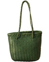 Rimini - Zigzag Woven Leather Handbag In Small Size 'carla' - Lyst