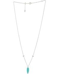 Artisan - 18K & Diamond Feather Pendant Necklace - Lyst