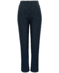 Ccy Currency - Mohair Zigzag Knitted Pants - Lyst