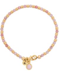 Nellou Jewellery - Linear October Birthstone Bracelet Opal Plated Sterling - Lyst