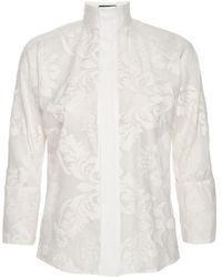LAHIVE - Neutrals Jewell Cream Lace Embroidered Top - Lyst