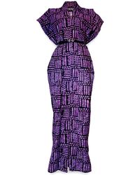 Chuks Collins - Ajah Collection- Print Long Dress - Lyst
