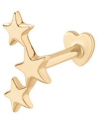 Vanhi - 14K Solid Star Cluster Flat Back Stud - Lyst