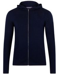 Paul James Knitwear - Heavyweight Merino Helios Activewear Hooded Jumper - Lyst