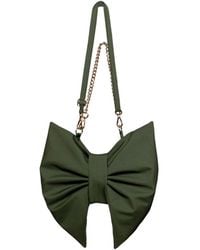 RainSisters - Khaki Bow Clutch Purse - Lyst