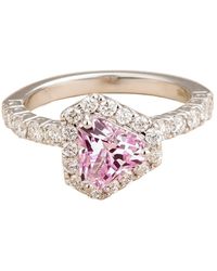Juvetti - Diana Ring With Sapphire And Diamonds Set - Lyst