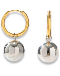 Kybele Studio - Mixed Ball Charm Hoops - Lyst