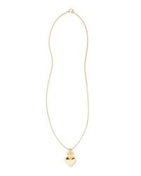 Lovard - Hand-Cut Mini Heart Necklace - Lyst