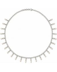 Linda Fiore - Amalei Necklace With Creme Enamel - Lyst