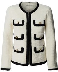 The Extreme Collection - Neutrals Ecru Two-Tone Jacket Preston - Lyst