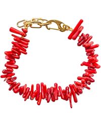 Smilla Brav - Red Coral Bracelet Mia - Lyst