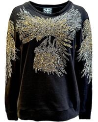 Any Old Iron - Golden Beady Eagle Beaded Sweatshirt - Lyst