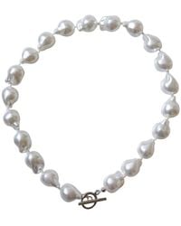 FV Jewellery - Steel Me Baroque Pearl & Necklace - Lyst