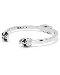 Nialaya - Skull Bangle - Lyst