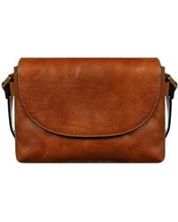 Time Resistance - Cognac Leather Cross Body Bag For - Lyst