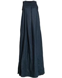 Nikka Place - Linen Loose Maxi Dress With Pockets - Lyst