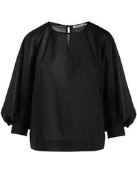 Conquista - Top With Bishop Sleeves - Lyst