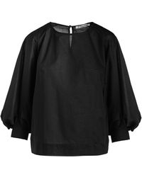 Conquista - Top With Bishop Sleeves - Lyst