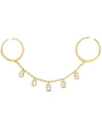 SHYMI - Two Finger Bezel Set Adjustable Ring - Lyst