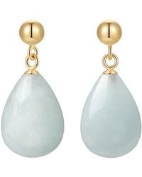 Katy Faye - Neutrals March Aquamarine Earrings - Lyst