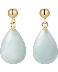 Katy Faye - Neutrals March Aquamarine Earrings - Lyst