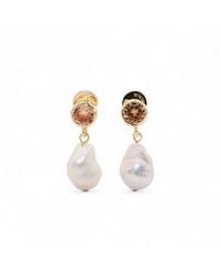 Miss Cecilia - Faye Baroque Pearl Earrings - Lyst