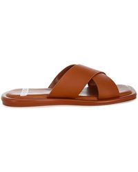 Rag & Co - Shosa Genuine Leather Criss-Cross Flats - Lyst