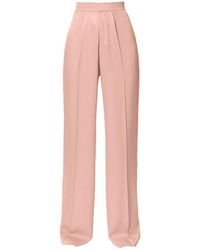 AGGI Jessie Satin Interface Tan Trousers - Pink
