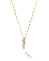 Dower & Hall - Solid & Diamonds Small Cascade Pendant - Lyst