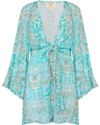 Sophia Alexia - Aqua Pebbles Formentera Beach Cover Up - Lyst