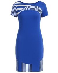 Conquista - Print Detail Short Sleeved Dress - Lyst