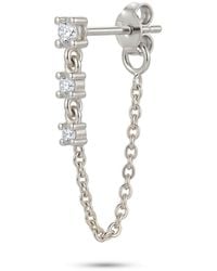 Spero London - Fine Diamond Linked Tennis Earring - Lyst