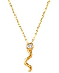 Lily Flo Jewellery - Almost Effortless Diamond Wave Necklace - Lyst