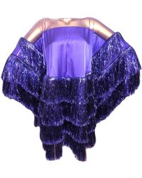 Julia Clancey - Luxe Kitty Violet Frou Dress - Lyst