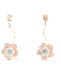 Pats Jewelry - Rose Pendant Earrings - Lyst