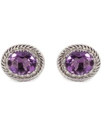 Vintouch Italy - Luccichio Amethyst Stud Earrings - Lyst