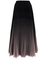 Wild Cosmos - Kate Ombre Hazelnut Pleated Skirt - Lyst