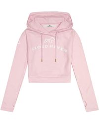 Cloud Haven - Cozy Crop Logo Hoodie - Lyst