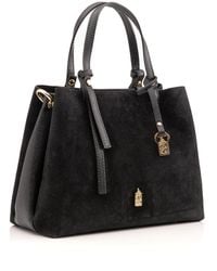 Franchetti Bond - Clara Italian Suede Midnight - Lyst