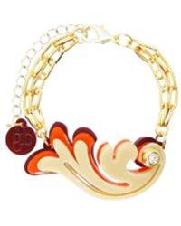 Gissa Bicalho - Acrylic Handmade Bracelet Rosebush Kahki - Lyst
