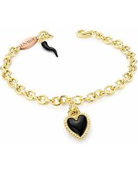 Unaloe - Plated Sterling Bracelet With Heart & Cornicello – Luxury Protective Jewelry For - Lyst