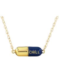 Kris Nations - Big Chill Pill Chain Necklace & Filled - Lyst