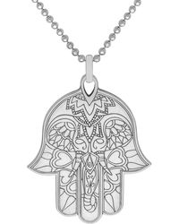 CarterGore - Large Hamsa Hand Pendant Necklace - Lyst