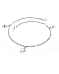 Lucy Quartermaine - Solid Sterling Open Splash Anklet - Lyst