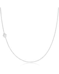Maya Brenner - 14K Asymmetrical Charm Necklace - Lyst