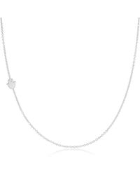 Maya Brenner - 14k Gold Asymmetrical Charm Necklace - Lyst