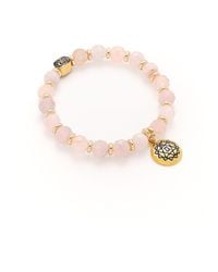 Seven Saints - Heart Chakra Activation Madagascar Rose Quartz Bracelet - Lyst