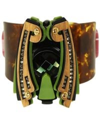 Gissa Bicalho - Acrylic Handmade Bracelet Moth Caramel Granite - Lyst