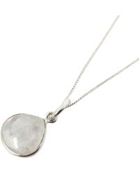 Harfi - Moonstone June Birthstone Sterling Heart Pendant Charm Necklace - Lyst