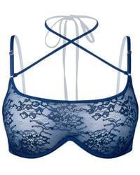 MONIQUE MORIN LINGERIE - Rush Wired Bra Denim - Lyst